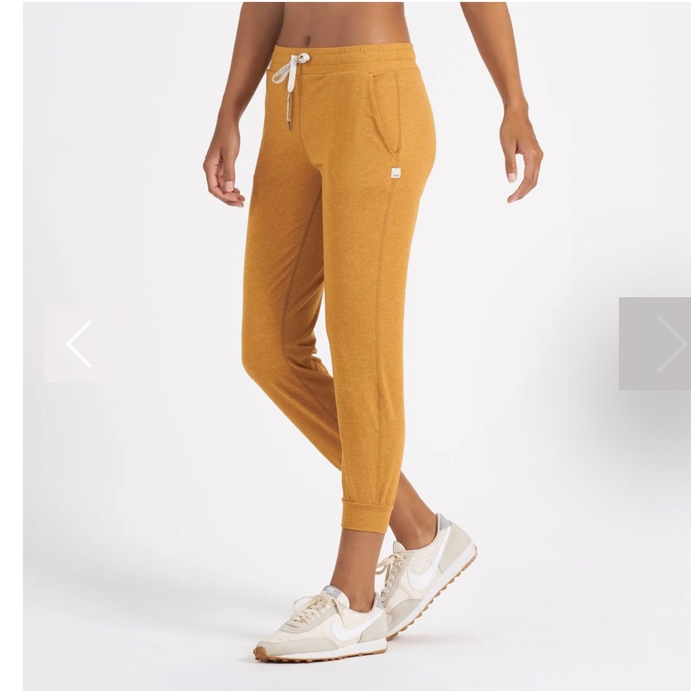 Vuori Golden Mustard Drawstring Joggers